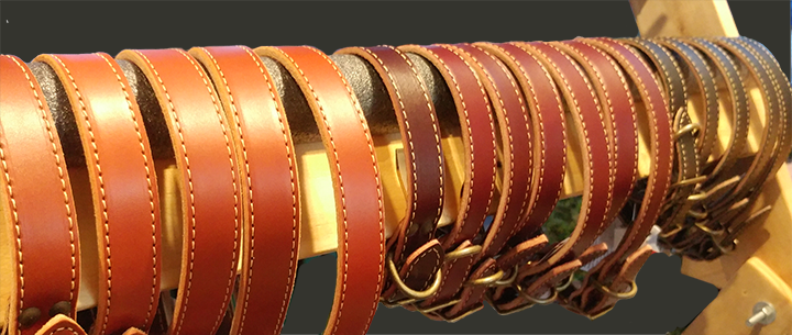 High-quality leather collars