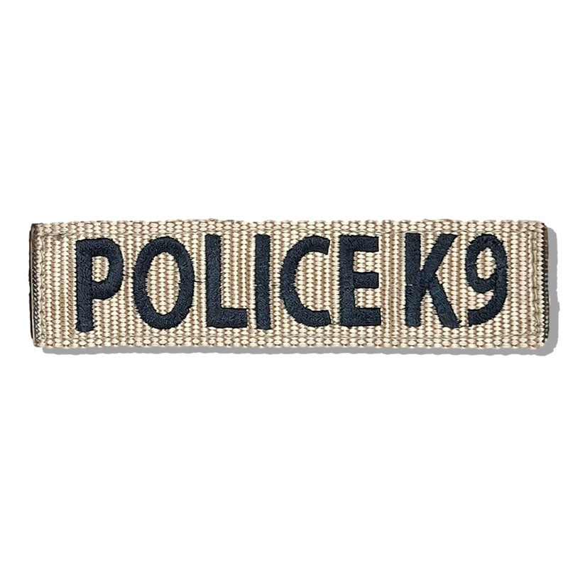 6 inch patch black on tan