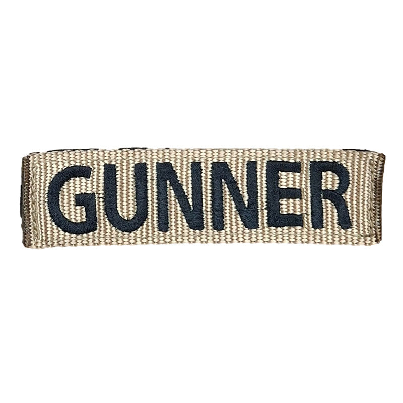 6 inch tan patch with black thread