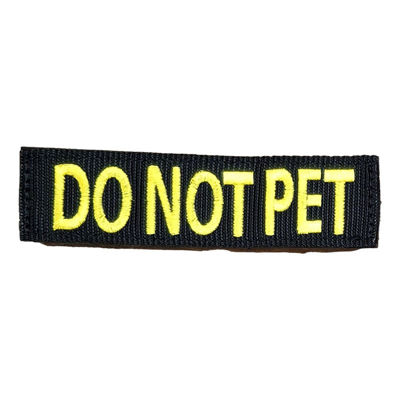 6 inch black patch with yellow thread