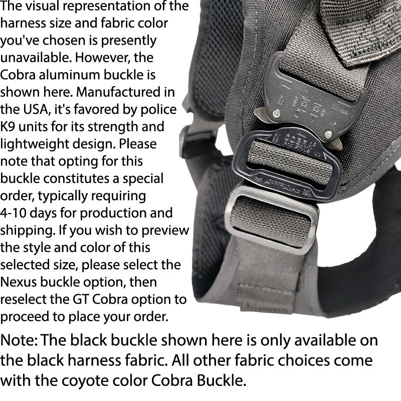 Cobra harness image not available for this size and color