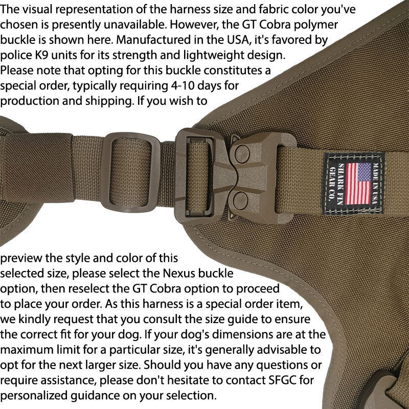 GT Cobra harness image not available for this size and color