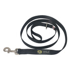 dog leash black 72 inch nickel snap