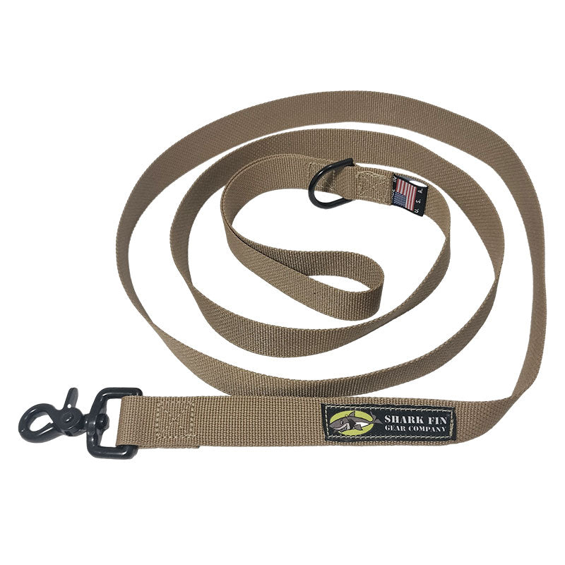 dog leash coyote brown 72 inch black trigger snap