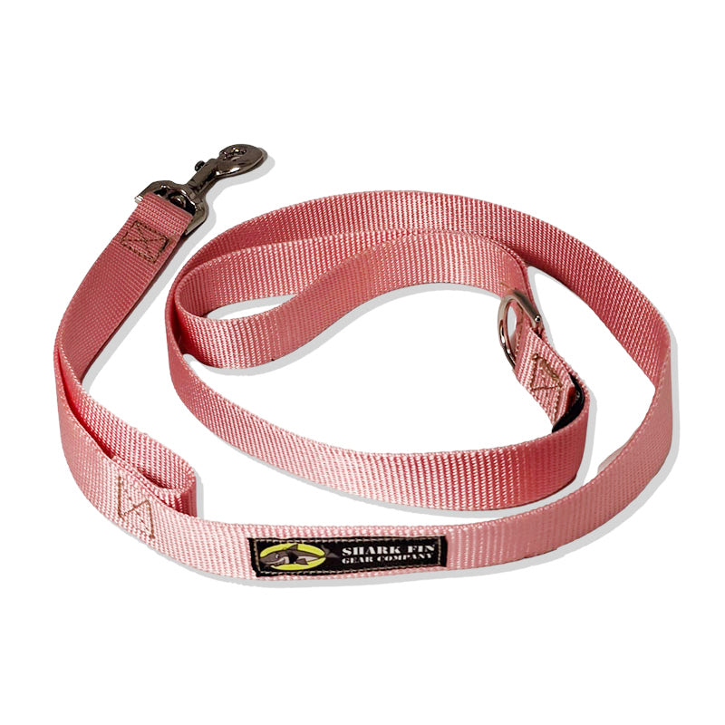 dog leash pink 48 inch nickel snap