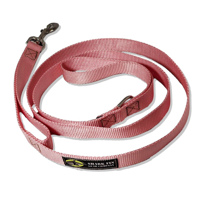 dog leash pink 72 inch nickel snap