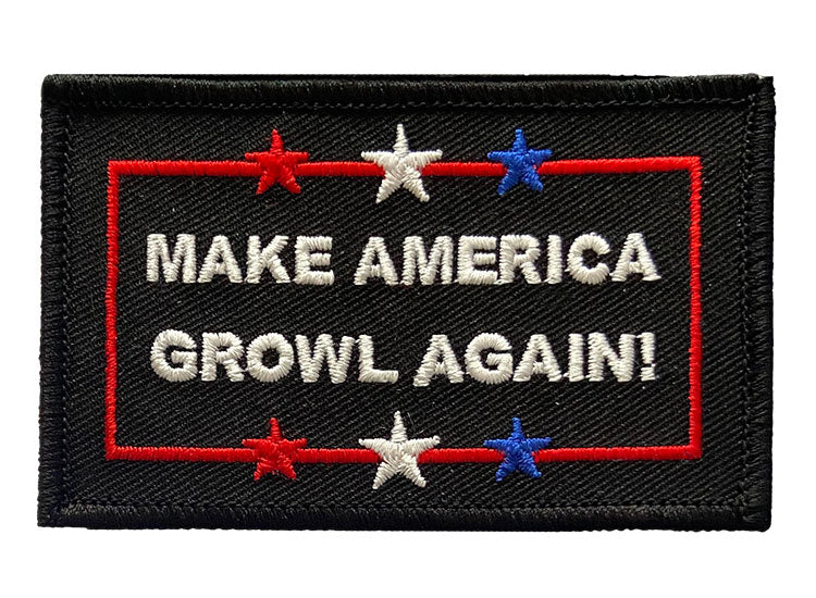 make america growl again velcro patch