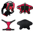 medium service dog vest red
