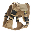 Medium Tactical Dog Harness Coyote Brown with Nexus Buckles
