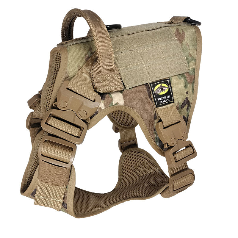 medium tactical dog harness ocp camo with gt cobra buckle