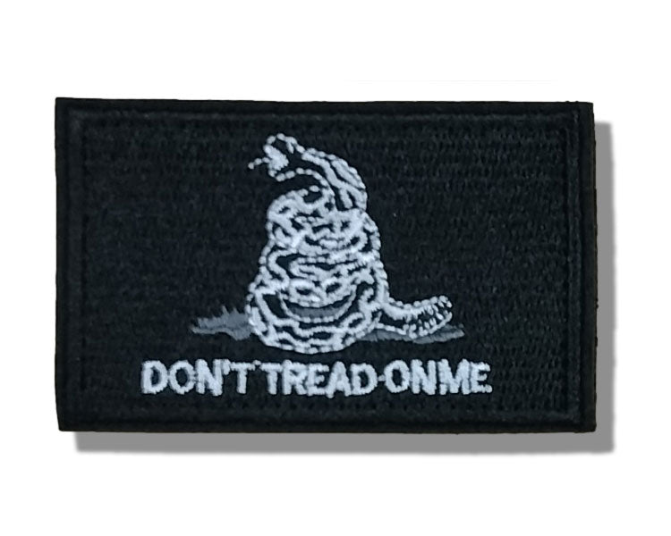 patriotic velcro patch for tactical dog harness don't tread on me black