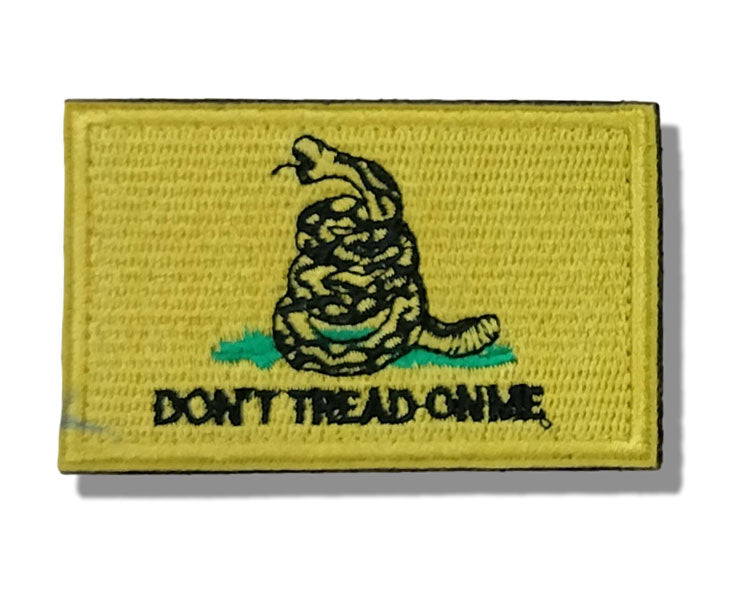patriotic velcro patch for tactical dog harness don't tread on me yellow