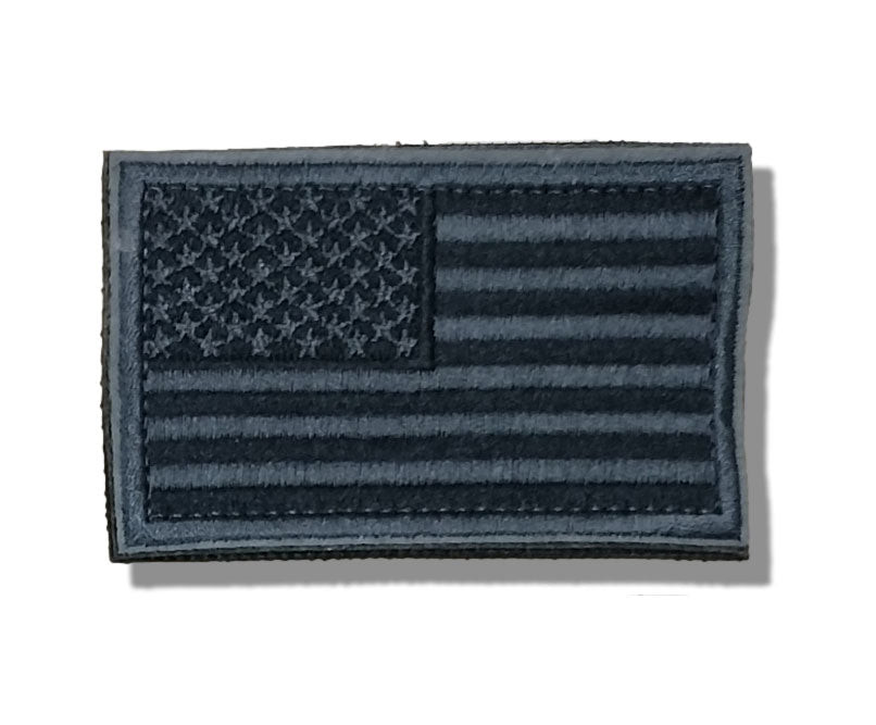 patriotic velcro patch for tactical dog harness usa flag black and gray