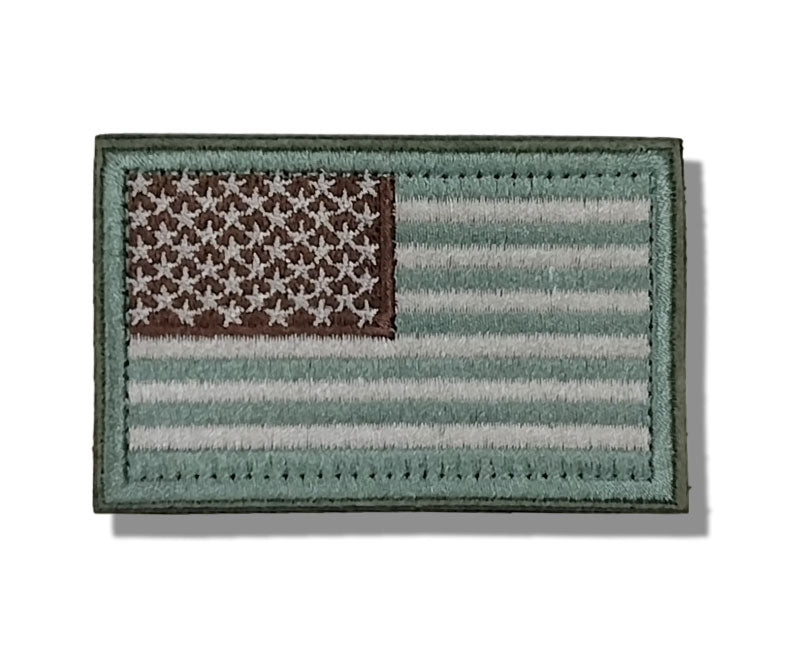 patriotic velcro patch for tactical dog harness usa flag sage