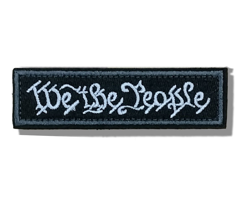 patriotic velcro patch for tactical dog harness we the people black