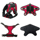 small service dog vest red