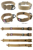 tactical dog collar large coyote cobra buckle