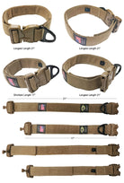 tactical dog collar large coyote gt cobra