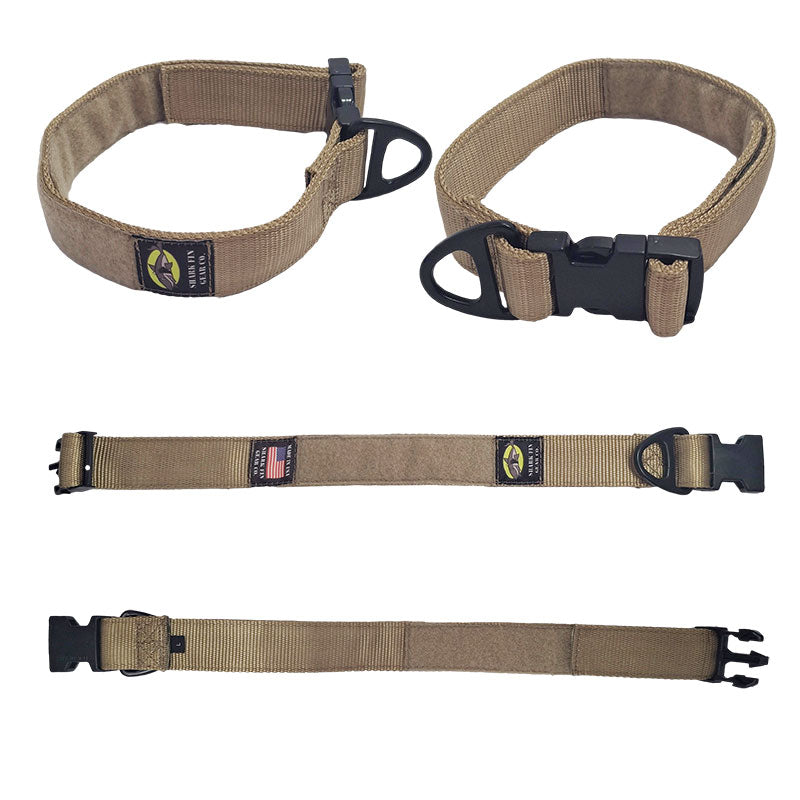 tactical dog collar large brown