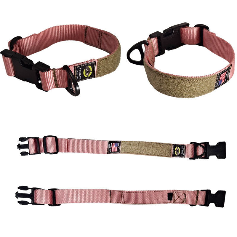 tactical dog collar pink small