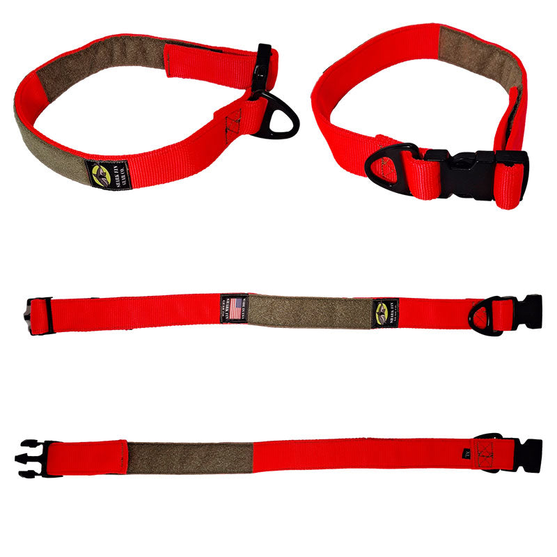 tactical dog collar xl orange