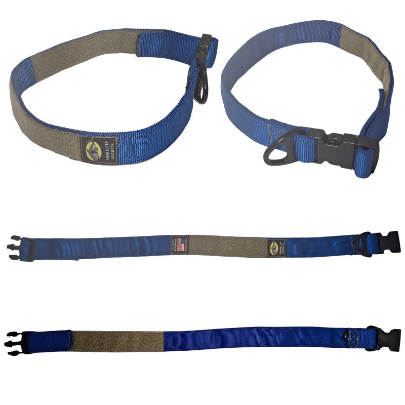 tactical dog collar xxl blue