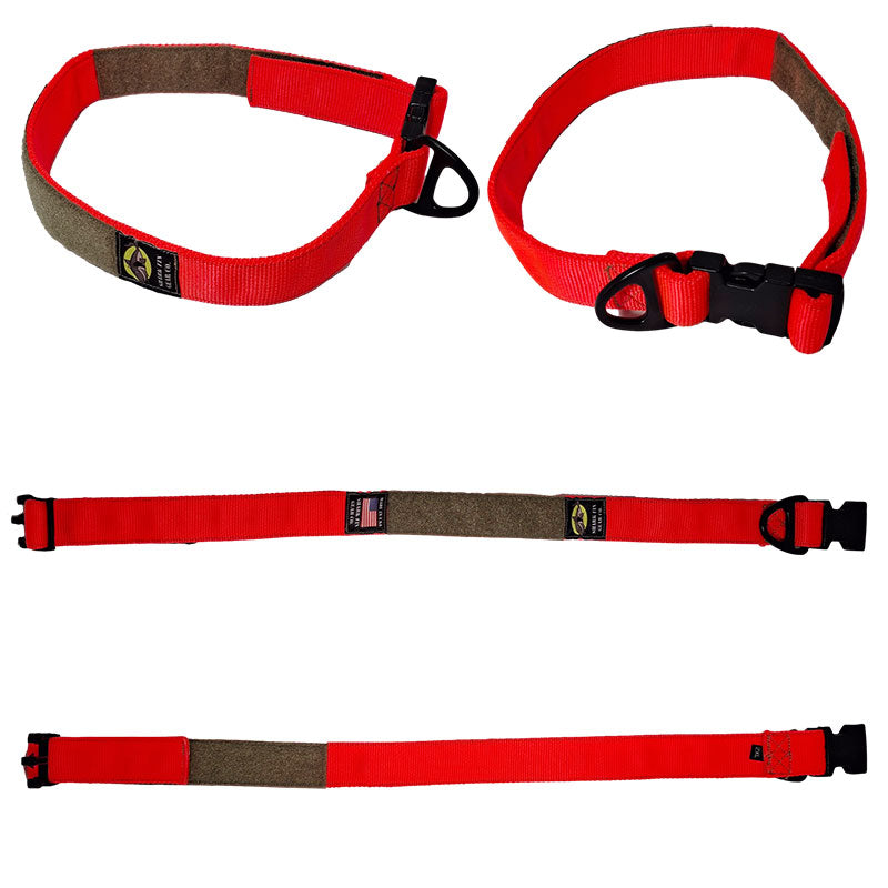tactical dog collar xxl orange