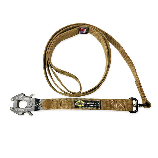 tactical frog clip leash coyote brown swivel 72 inch