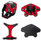 xl service dog vest red