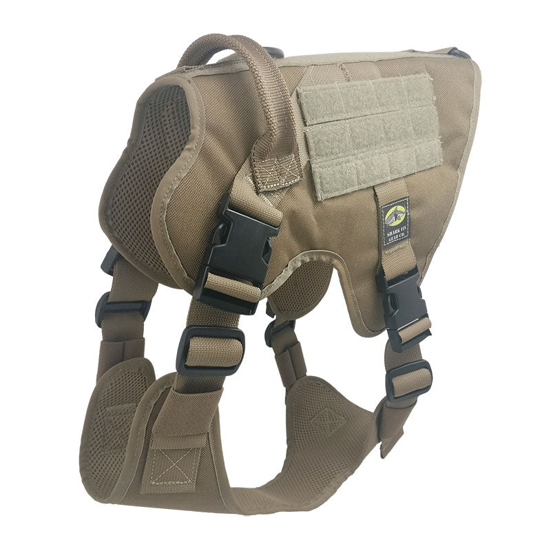 XL Tactical Dog Harness Coyote Brown with Nexus Buckles