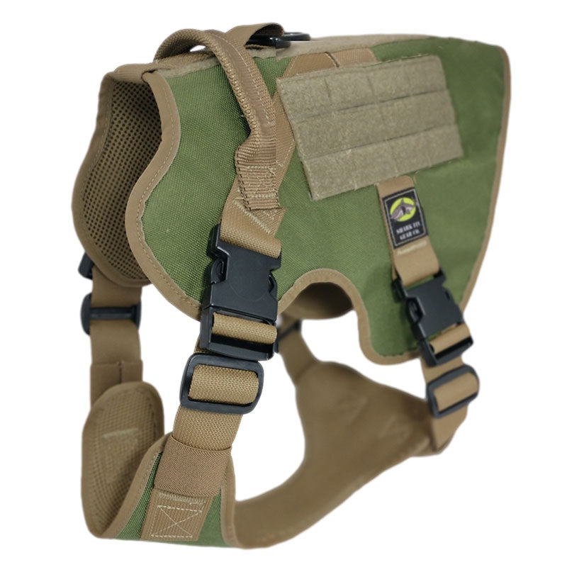 xl tactical dog harness pinetop forest green with nexus buckles