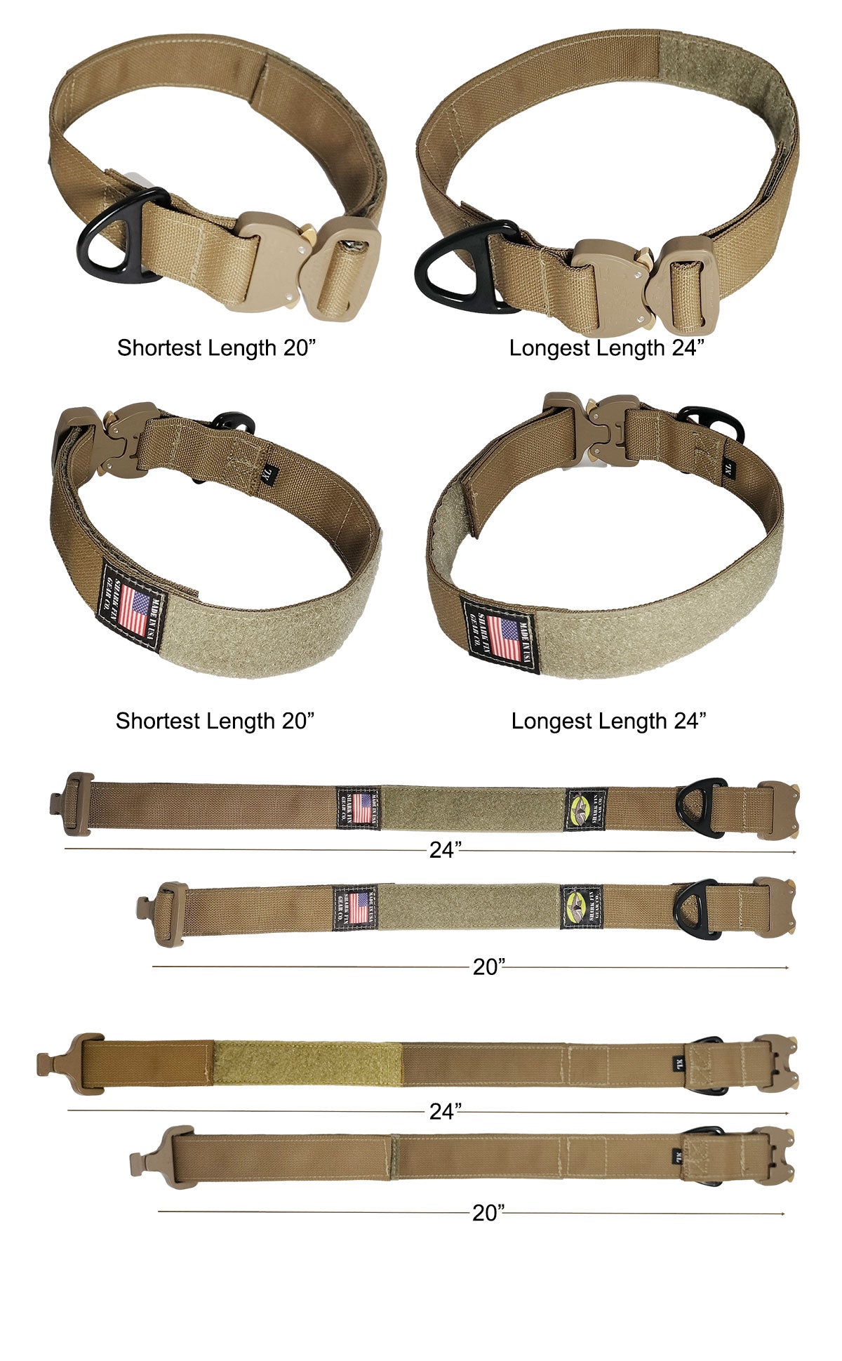 xl tactical dog collar coyote brown cobra