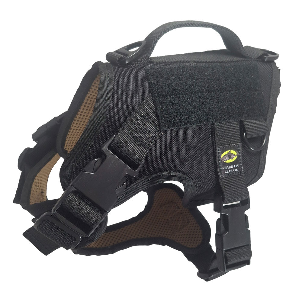 xs tactical dog harness black with nexus buckles