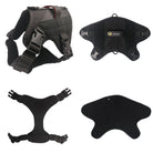 xs service dog vest black