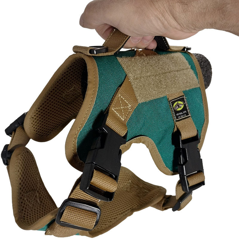 xs tactical dog harness arizona turquoise with nexus buckles