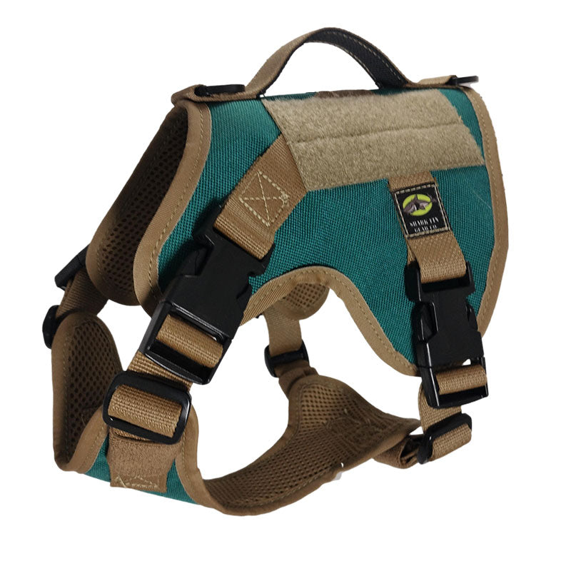 xs tactical dog harness arizona turquoise with nexus buckles