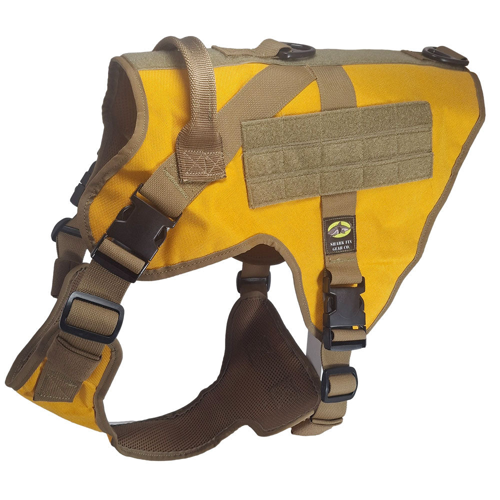 xxl tactical dog harness orange with nexus buckles