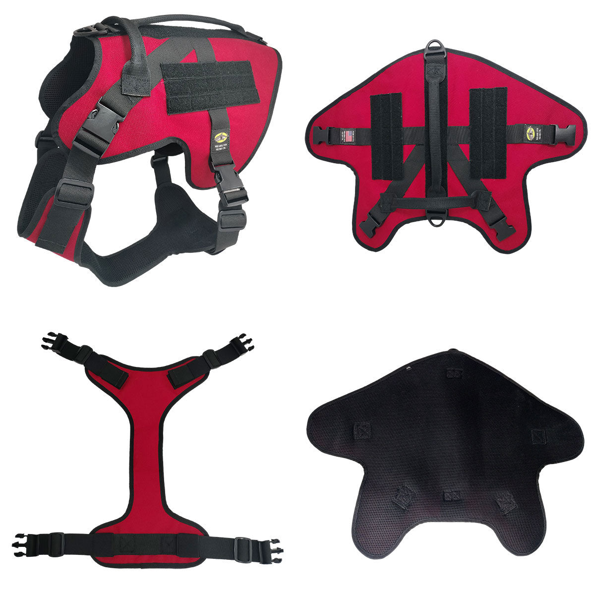 xxl service dog vest red