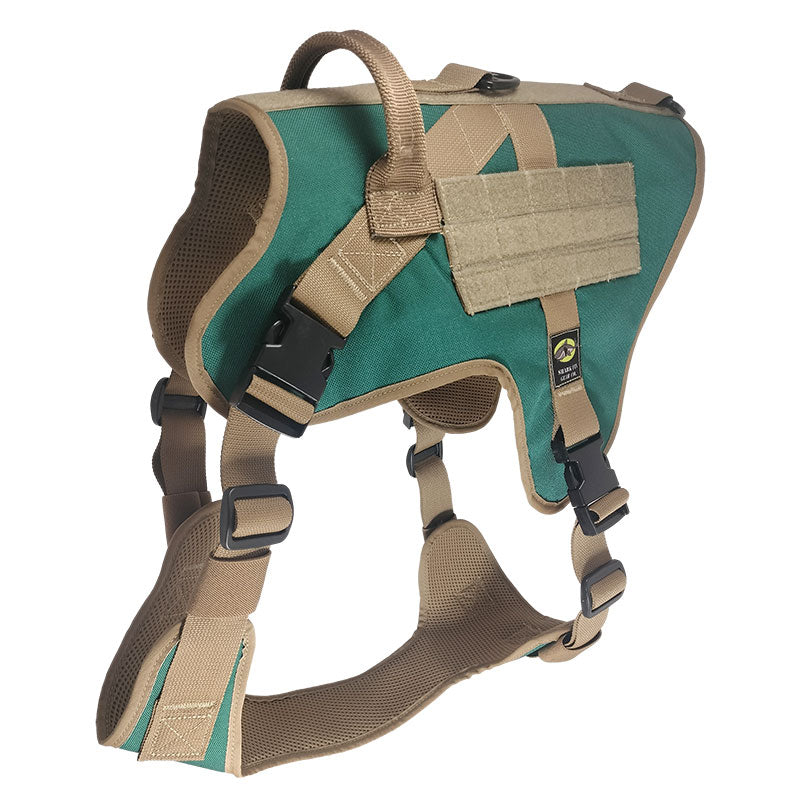 xxl tactical dog harness arizona turquoise with nexus buckles