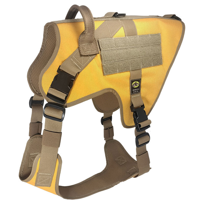 XXL Tactical Dog Harness Blazing Sun Orange with Nexus Buckles