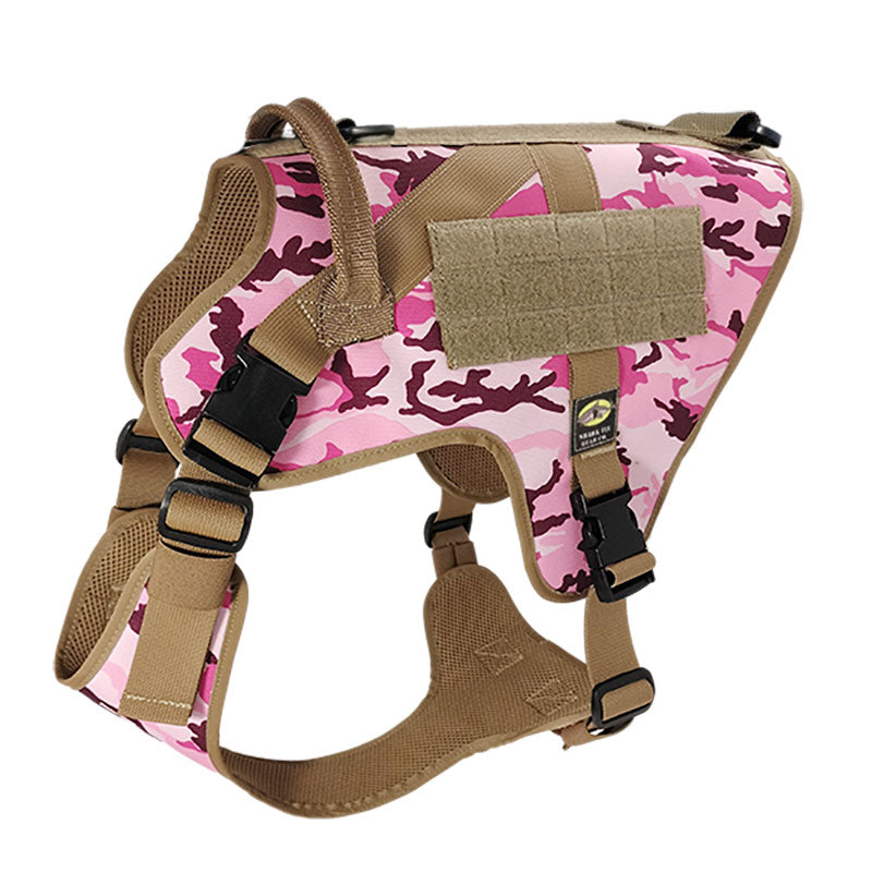 xxl tactical dog harness ima girl pink purple camo with nexus buckles