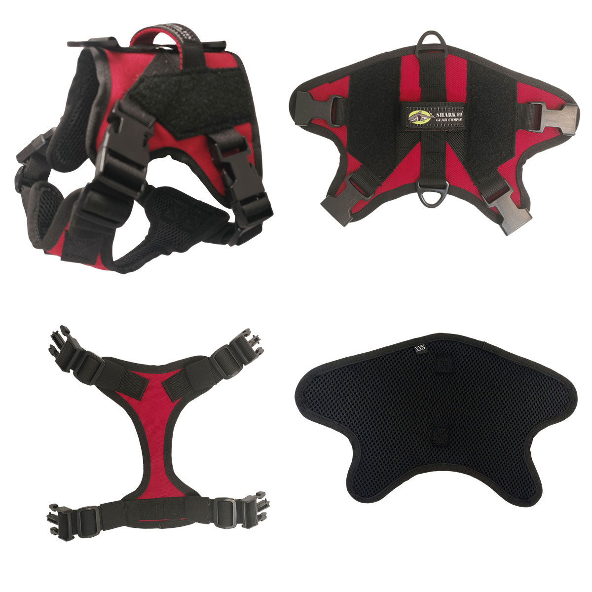 xxs service dog vest red