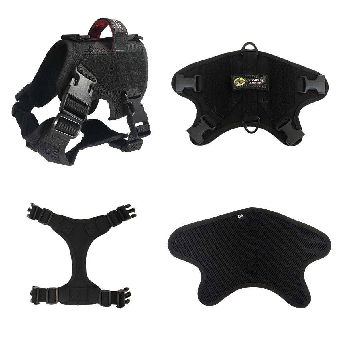 xxs service dog vest black