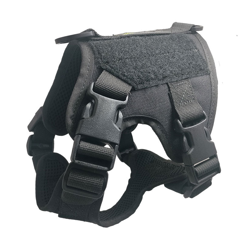 xxs tactical dog harness black with nexus buckles