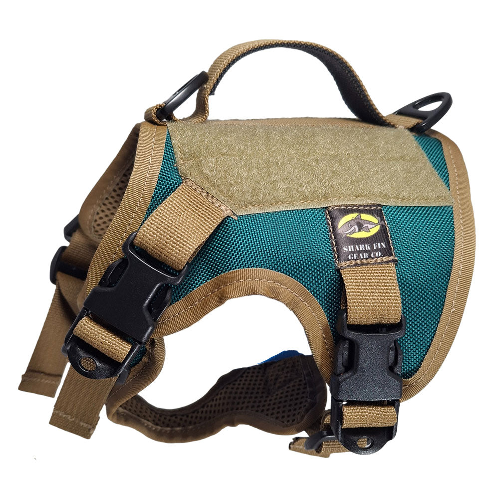 xxs tactical dog harness arizona turquoise with nexus buckles