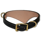 Shark Fin™ Collar, Trail Classic Style, Black with Brass Hardware