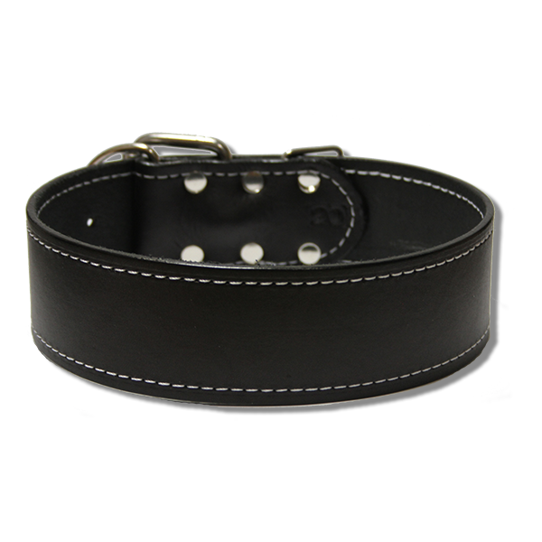 large dog leather collar urban classic 2 inch wide collar biker jacket black