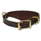 shark fin collar urban classic style espresso brown with brass