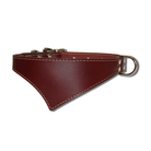 shark fin collar urban classic style james bond burgundy with nickel hardware