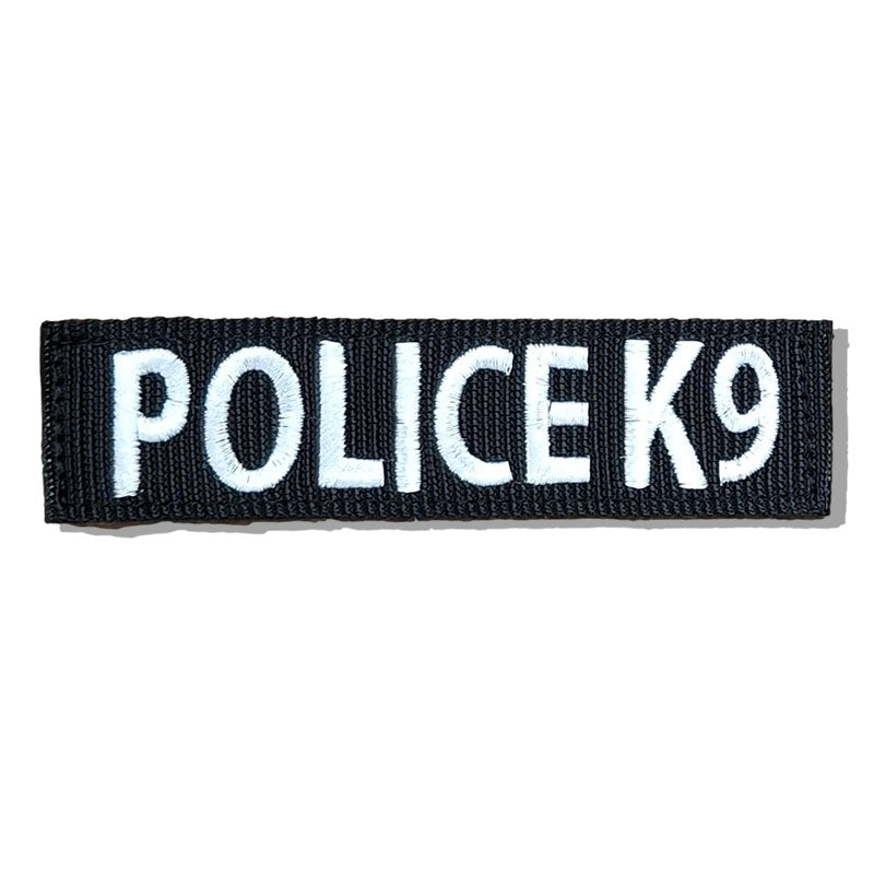 6 inch patch white on black